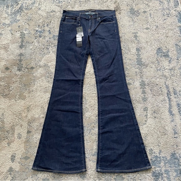 Ralph Lauren Black Label Denim - Ralph Lauren Dark Blue Wash 106 Flare Denim jeans size 30 NWT $365